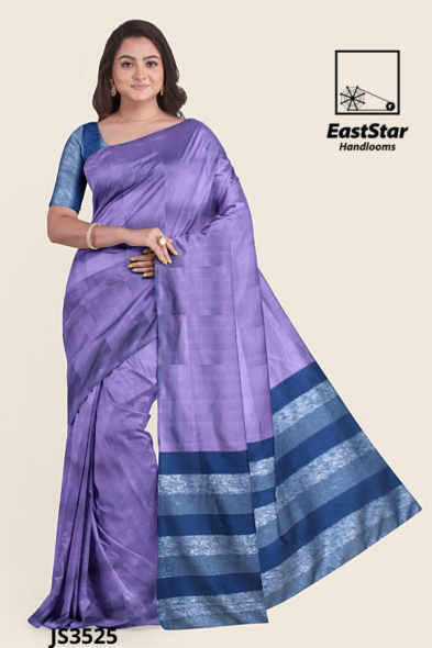 Lavender Handloom Silk Saree JS3525