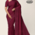 Deep Maroon Handloom Silk Saree JS3562