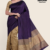 Purple Gold Handloom Silk Saree JS3567