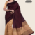 Maroon Gold Handloom Silk Saree JS3568