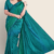 Teal Handloom Silk Saree JS3574