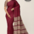 Maroon Handloom Silk Saree JS3583