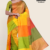 Multi Colour Handloom Silk Saree JS3585