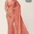 Peach Handloom Silk Saree JS3586