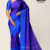 Royal Blue Purple Handloom Silk Saree JS3588