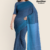 Blue Ombre Handloom Cotton Saree DC3474