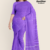 Solid Purple Handloom Cotton Saree DC3483