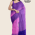 purple pink Handloom Cotton Saree DC3498