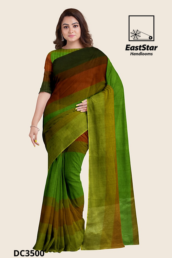Multi Colour Handloom Cotton Saree DC 3500 Multi Colour Handloom Cotton Saree DC 3500