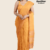 Mustard Yellow-Orange Handloom Cotton Saree DC3516