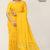 Mustard Yellow Solid Handloom Cotton Saree DC3526