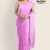 Solid Pastel Pink Handloom Cotton Saree DC3529