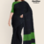 Black Handloom Cotton Saree DC5086