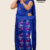 Vibrant Royal Blue Embroidery Cotton Saree EMC2087