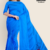 Royal Blue Handloom Embroidery Cotton Saree EMC2112