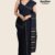 Black Handloom Cotton Saree FC1401