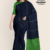 Navy Blue Handloom Cotton Saree FC1486