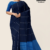 Navy Blue Handloom Cotton Saree FC1487