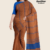 Brown & Blue Handloom Cotton Saree FC1629