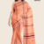 Peach Orange Handloom Cotton Saree FC1882