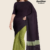 Plum Olive Green Handloom Cotton Saree FC2181