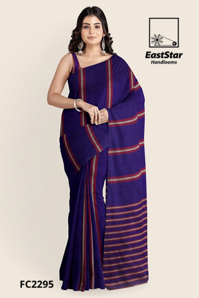 Deep Purple Handloom Cotton Saree FC2295