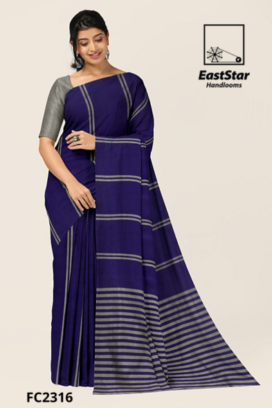 Purple Handloom Cotton Saree FC2316