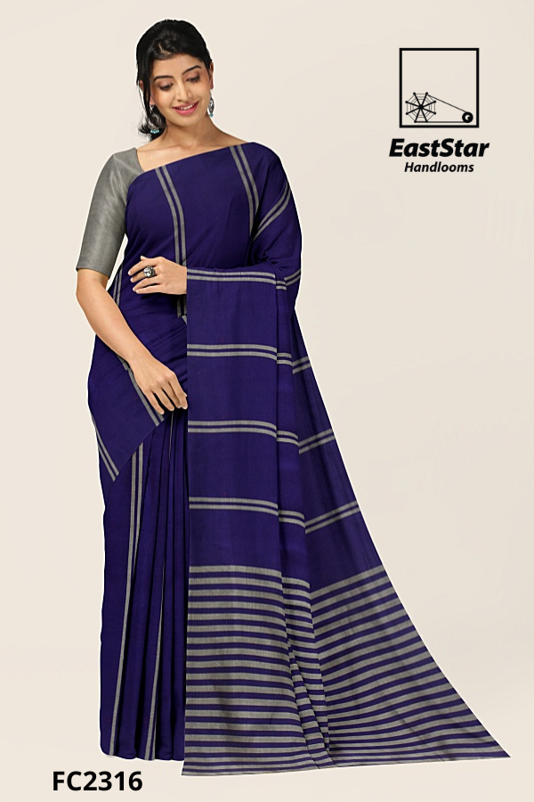 Purple Handloom Cotton Saree FC2316 Purple Handloom Cotton Saree FC2316
