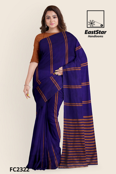 Deep Purple Handloom Cotton Saree FC2322