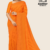 Bright Orange Handloom Cotton Saree FC2416