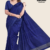 Dark Blue Handloom Silk Saree JS3630