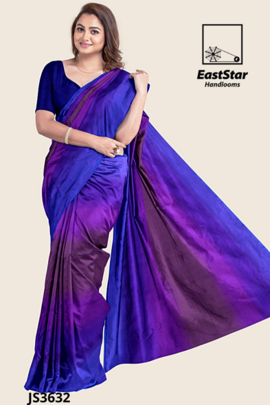 Multi Colour Handloom Silk Saree JS3632