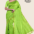 Lime Green Handloom Silk Saree JS3635