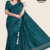 Dark Teal Colour Handloom Silk Saree JS3637