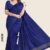 Dark Blue Handloom Silk Saree JS3638