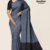 Slate Grey Handloom Silk Saree JS3652