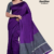 Deep Purple Handloom Silk Saree JS3653