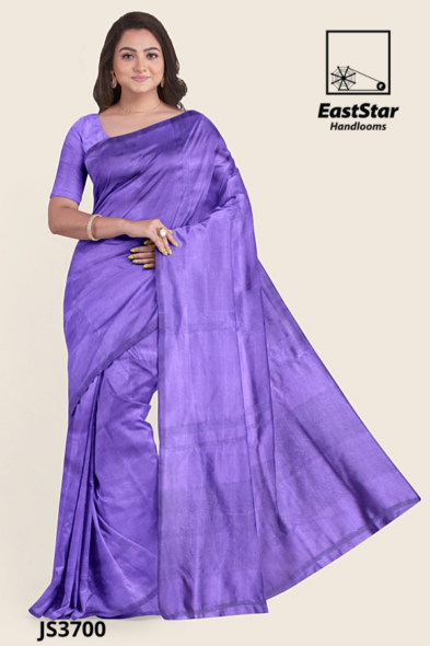 Purple Handloom Silk Saree JS3700
