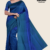 Blue Teal Handloom Silk Saree JS3703