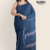 Deep Blue Purple Handloom Cotton Saree DC3519