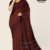 Deep Burnt Orange Handloom Cotton Saree DC3532