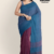 Dull Blue  Handloom Cotton Saree DC3538