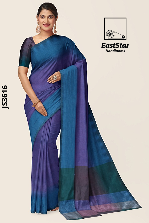 Multi Colour  Handloom Silk Saree JS3616
