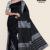 Black Handloom Silk Saree JS3639