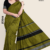 Olive-green Handloom Silk Saree JS3644
