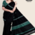 Black  Handloom Silk Saree JS3648