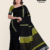 Black Handloom Silk Saree JS3649
