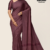Deep Plum  Handloom Silk Saree JS3666