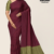 Deep Maroon Wine Handloom Silk Saree JS3671