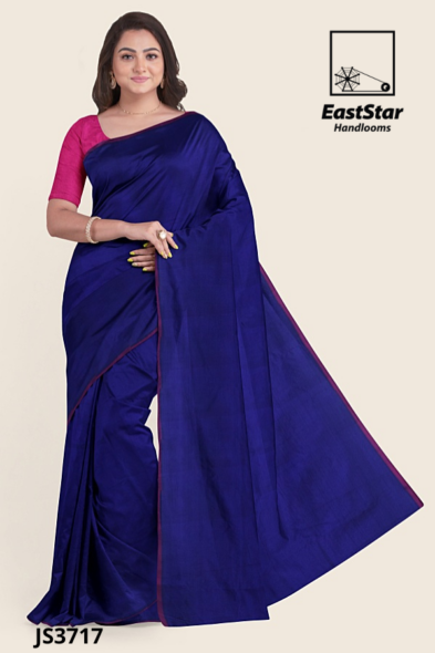 Royal Blue Handloom Silk Saree JS3717